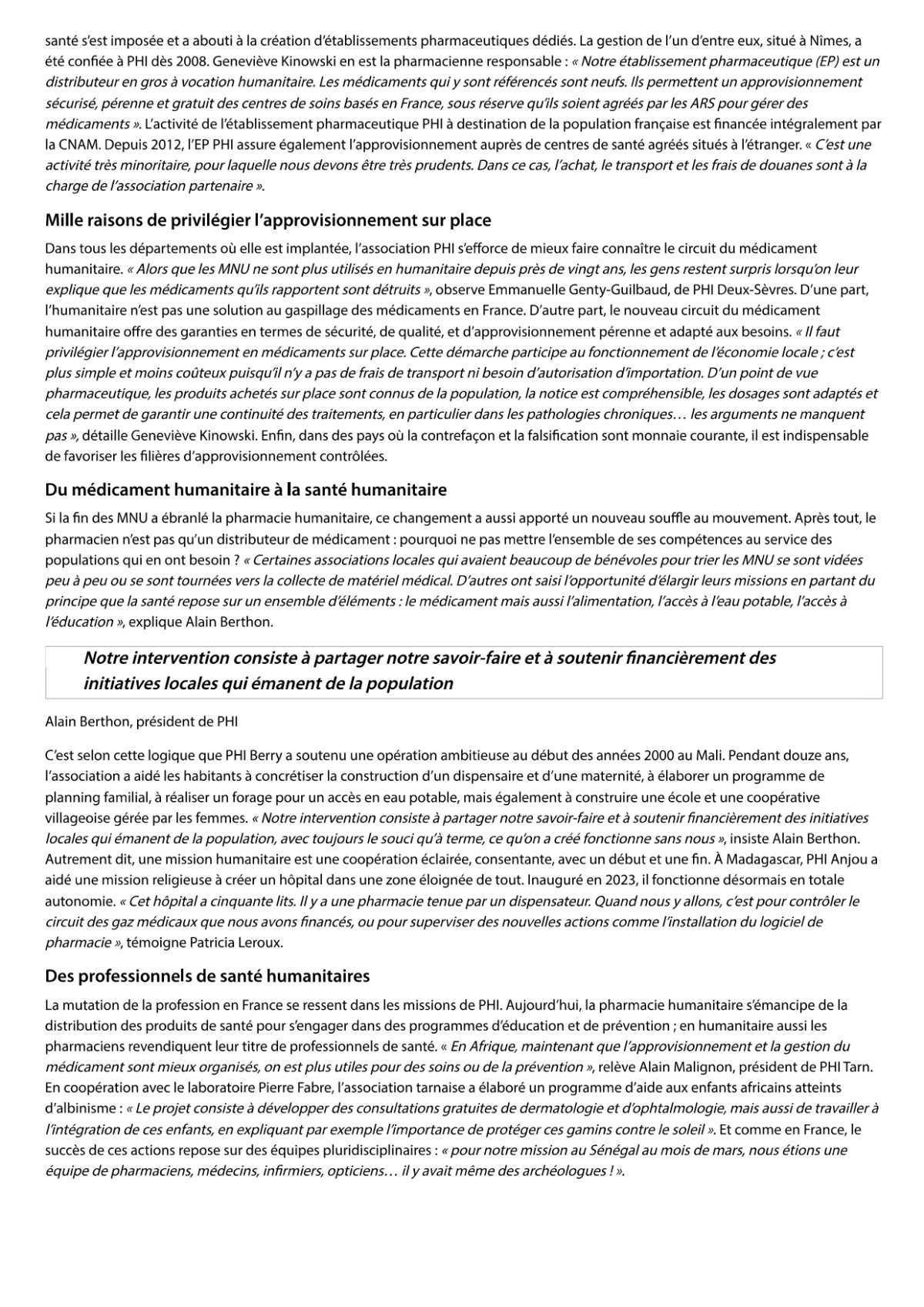 On parle de nous dans Le Quotidien du pharmacien