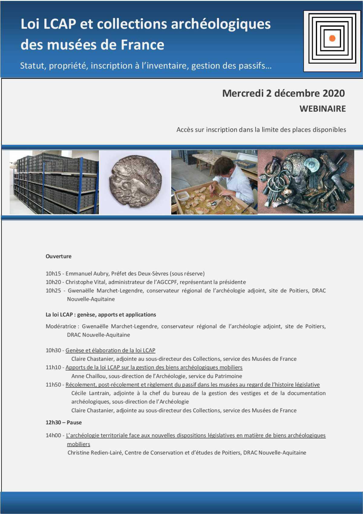 Journée professionnelle "Loi LCAP"- webinaire 02/12/2020 Journée professionnelle "Loi LCAP"- webinaire 02/12/2020