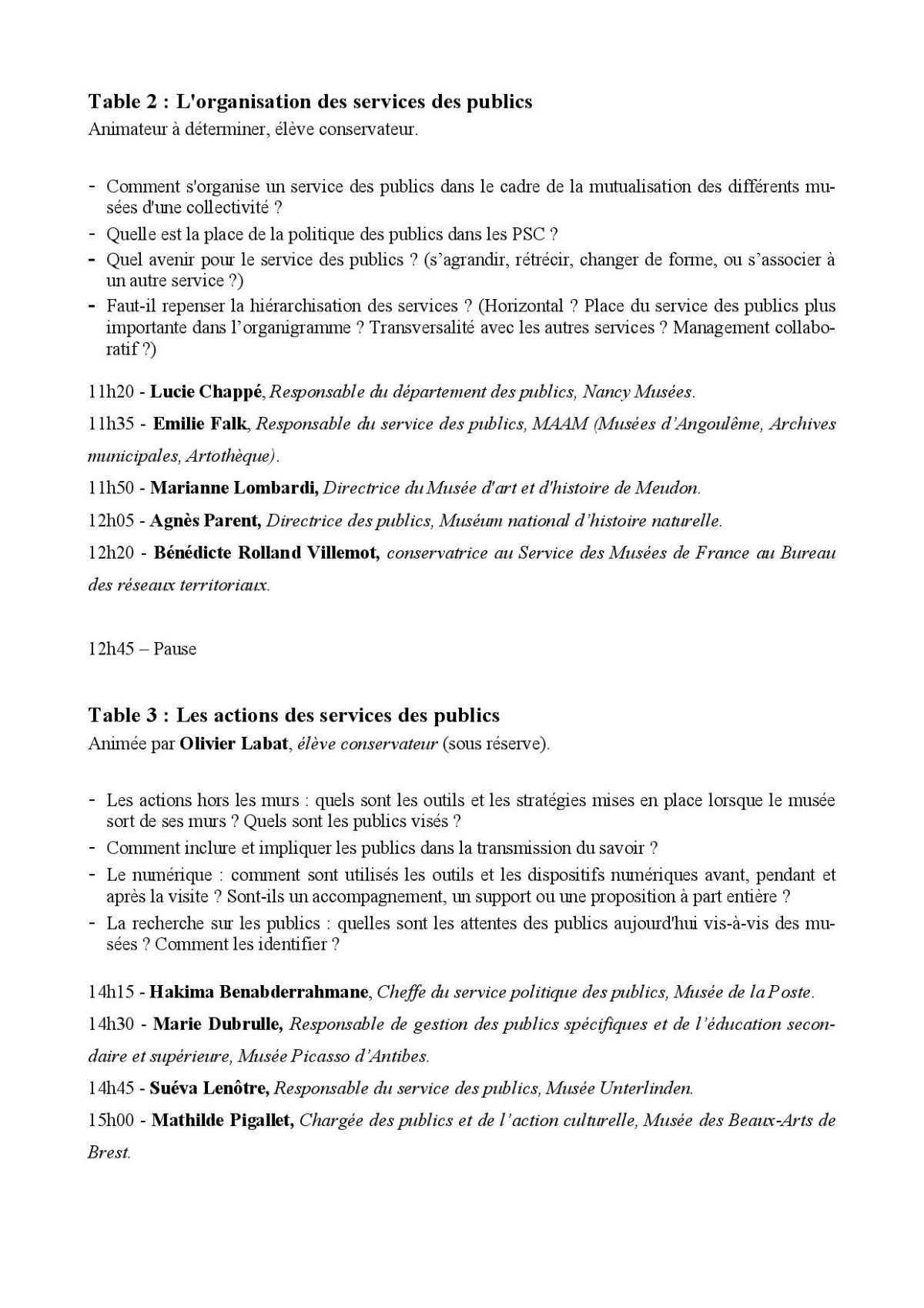 Journée d'étude de l'AGCCPF « Les services des publics rendus obligatoires par la loi Musées, quel bilan ? » 11 janvier 2021 – Webinaire - inscriptions ouvertes Journée d'étude de l'AGCCPF « Les services des publics rendus obligatoires par la loi Musées, quel bilan ? » 11 janvier 2021 – Webinaire - inscriptions ouvertes