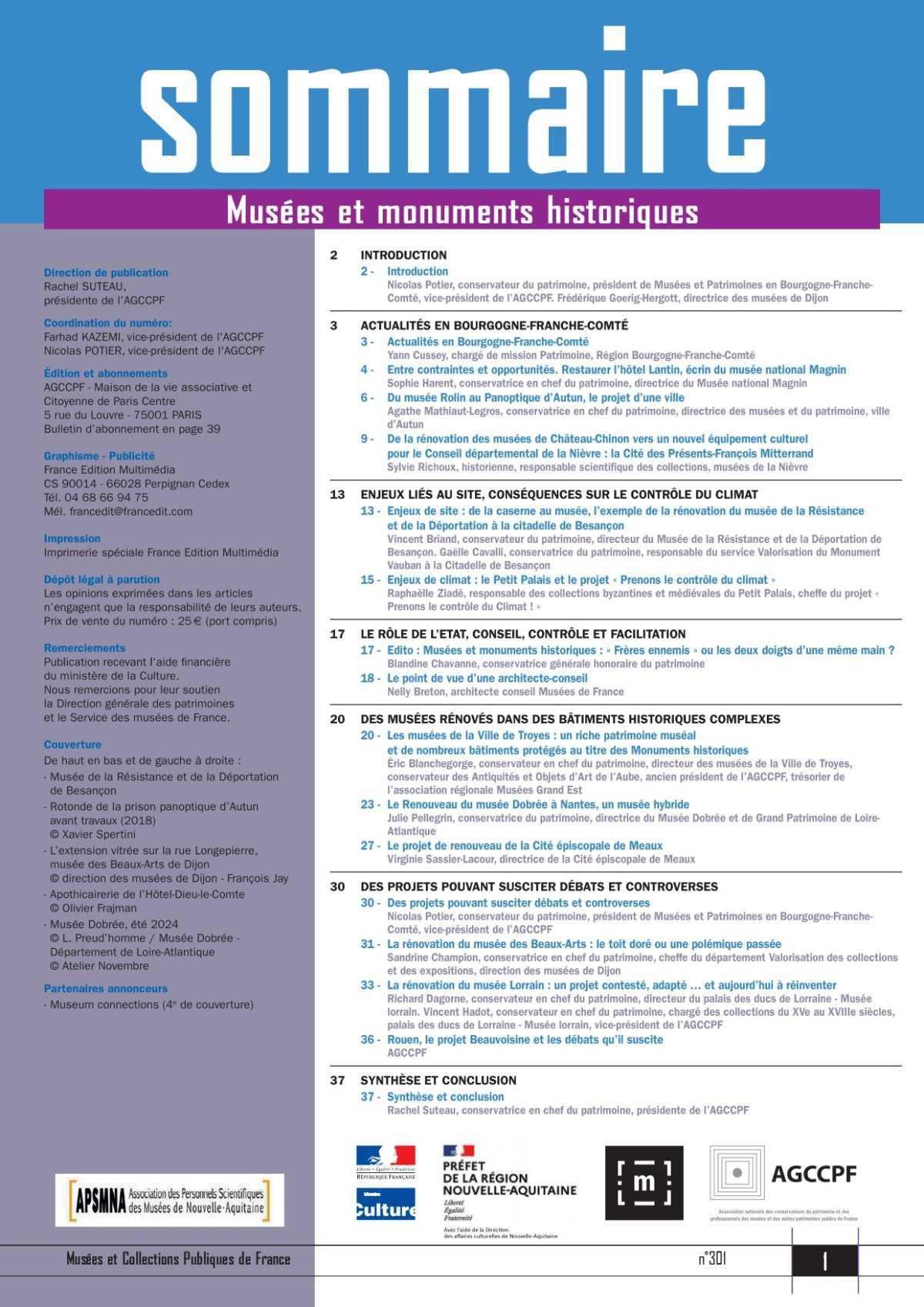 N°301 - Musées et monuments historiques