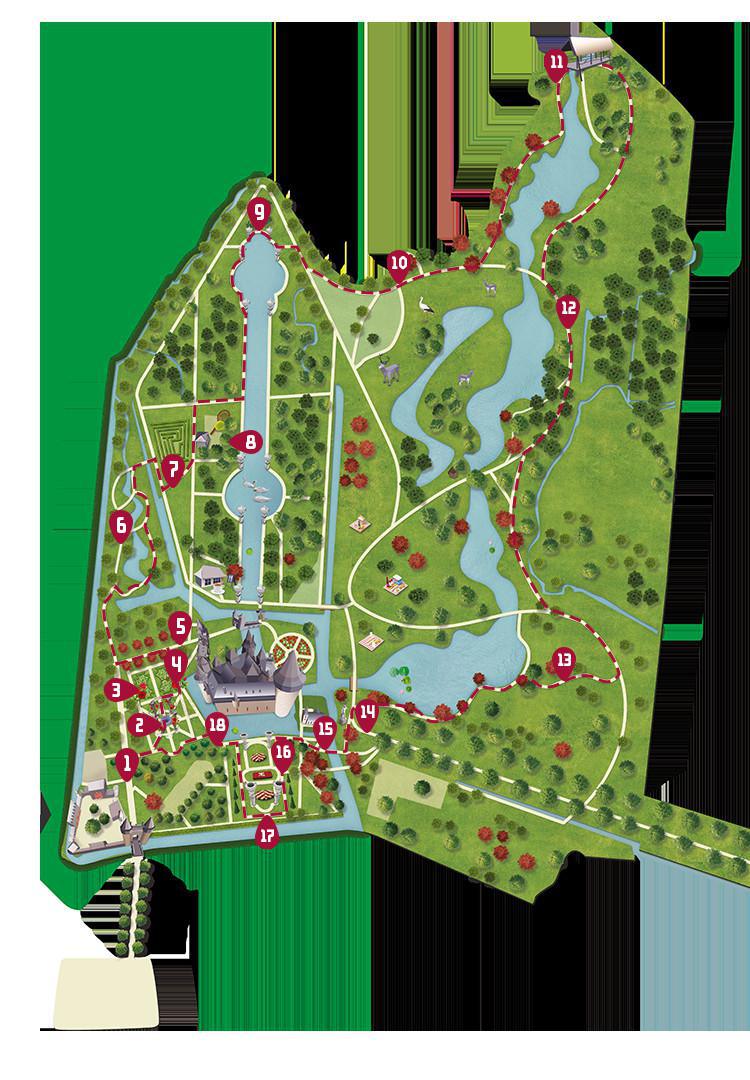 Plattegrond Rode Route