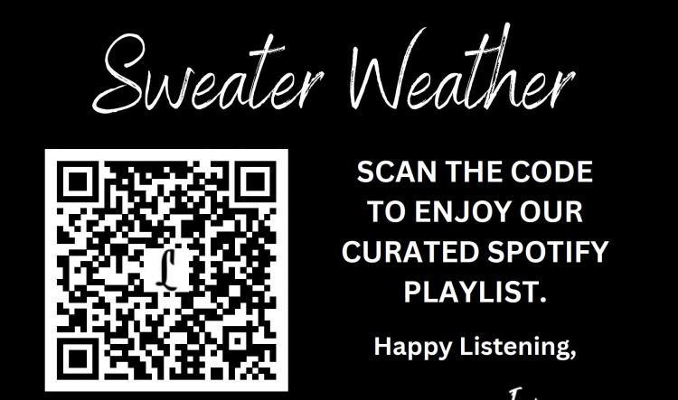 Sweater Weather Playlist from Logan Inn! 