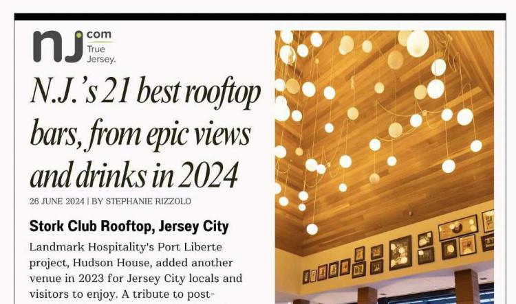 Stork Club Named NJ's 21 Best Rooftop Bar! 