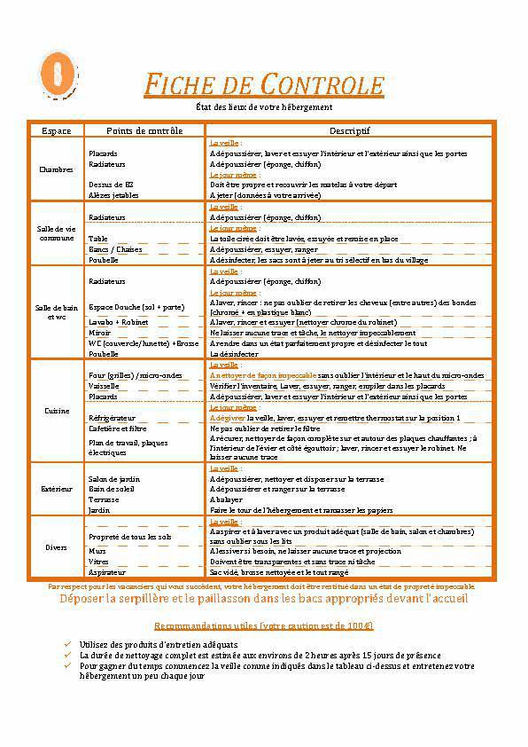 Formalités de départ Formalités de départ