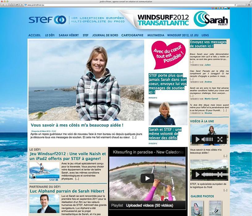 La traversée de l’Atlantique en Windsurf : STEF partenaire de Sarah Hébert