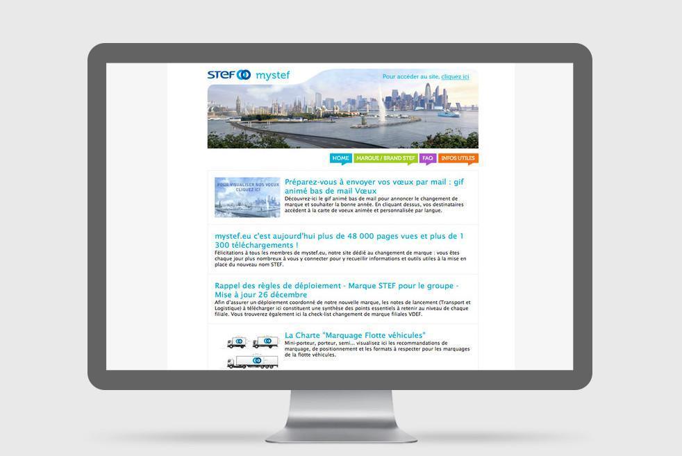 Intranet pour accompagner le changement de Marque