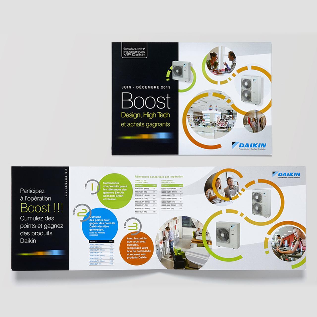 #daikin #opération commerciale pros #boost daikin #dépliant #print