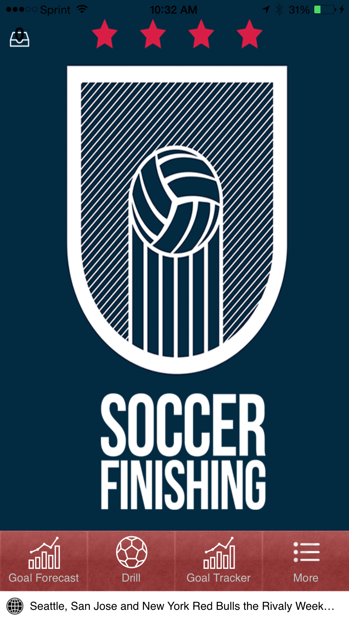 Soccer Finishing App