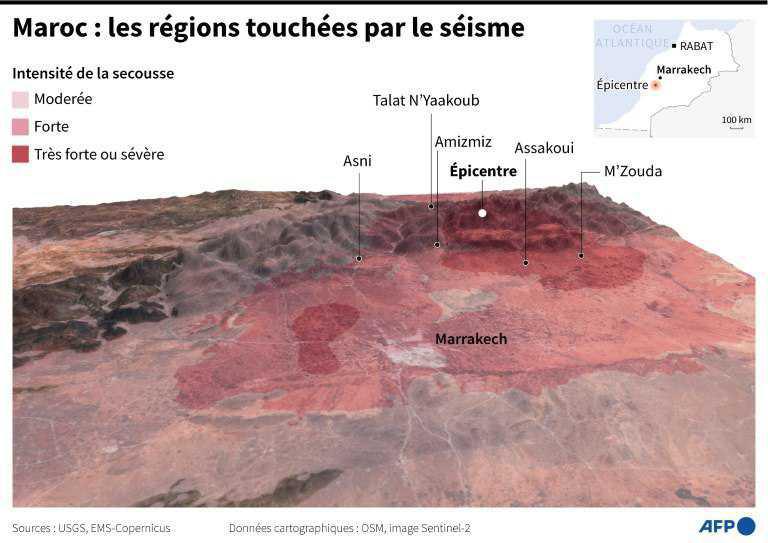 Séisme au Maroc: les recherches se poursuivent mais les espoirs s'amenuisent