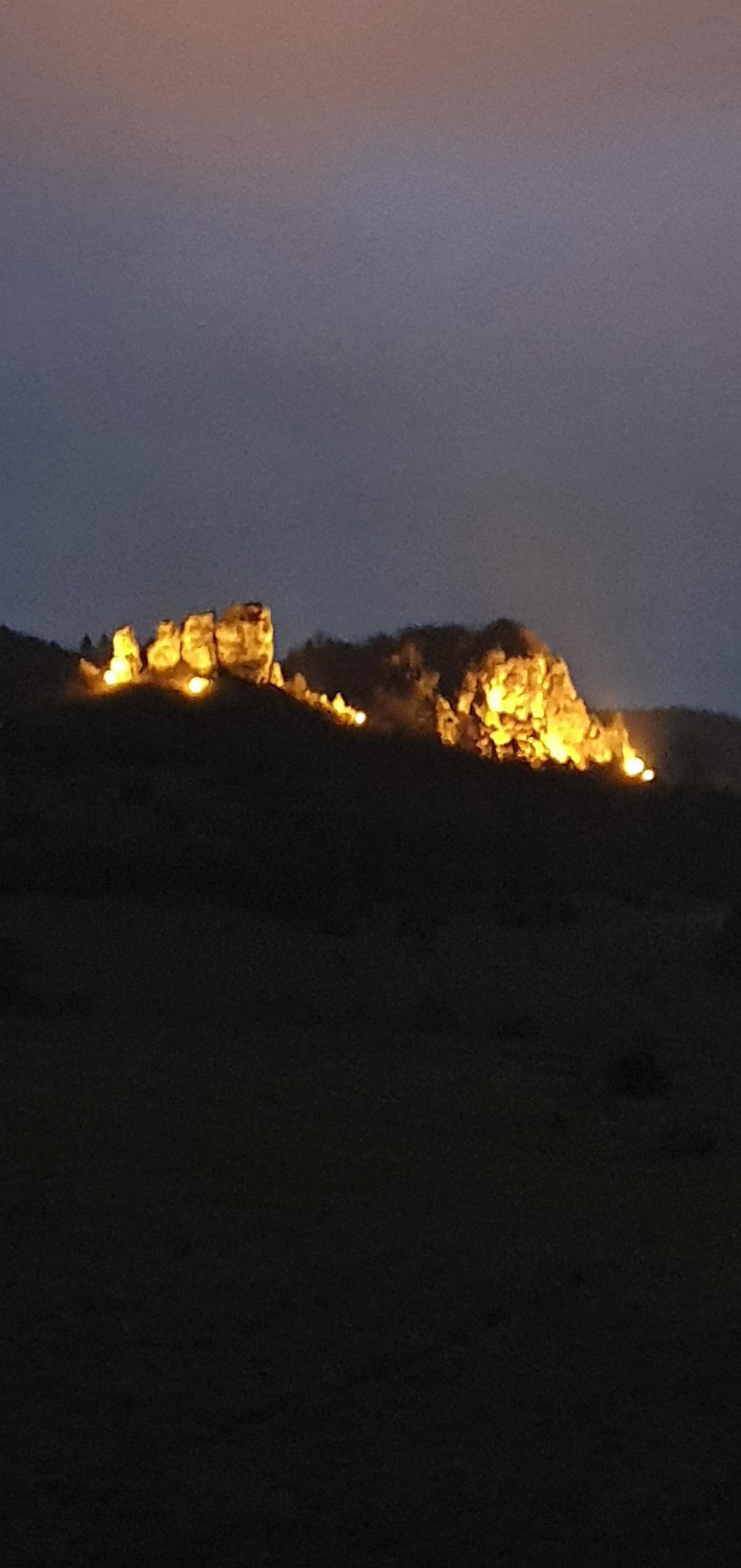 Dolomiten in der Abenddämmerung