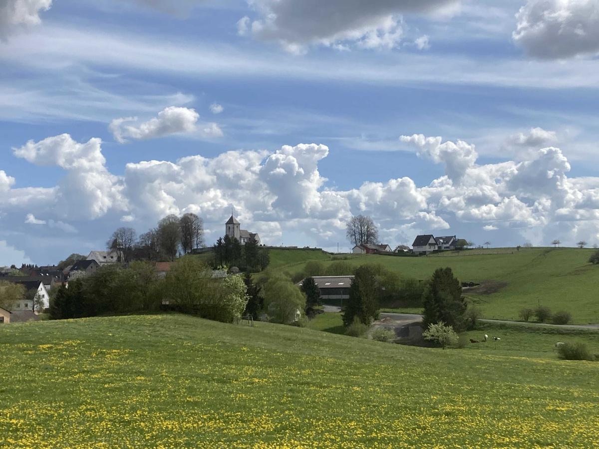 Blick auf Berndorf vom dortigen Rundwanderweg