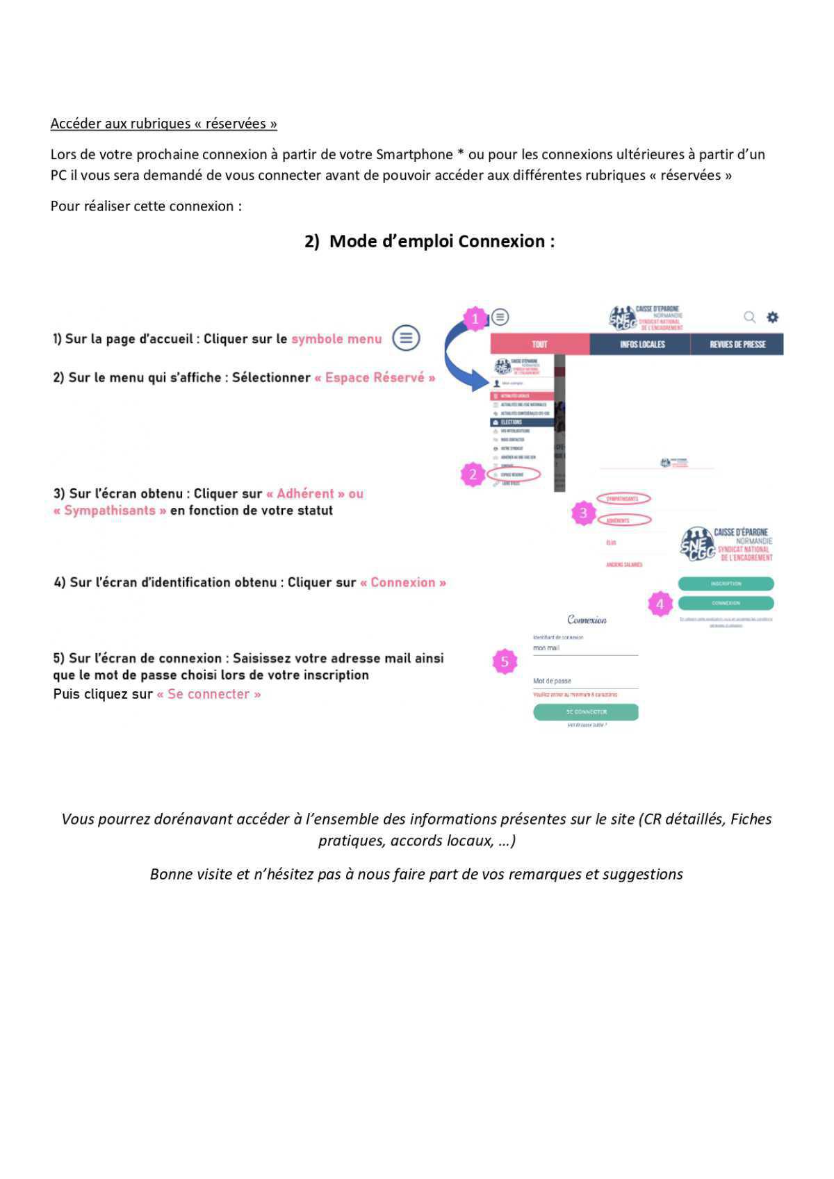 Bienvenue sur le site SNE-CGC CEN Bienvenue sur le site SNE-CGC CEN