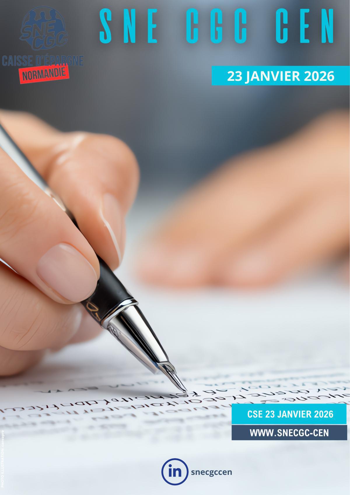 CSE 23 JANVIER 2026