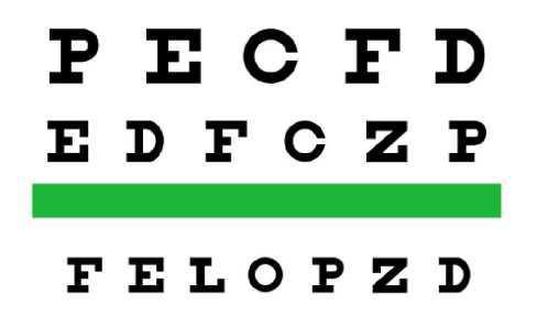 Cartilla de Snellen Cartilla de Snellen