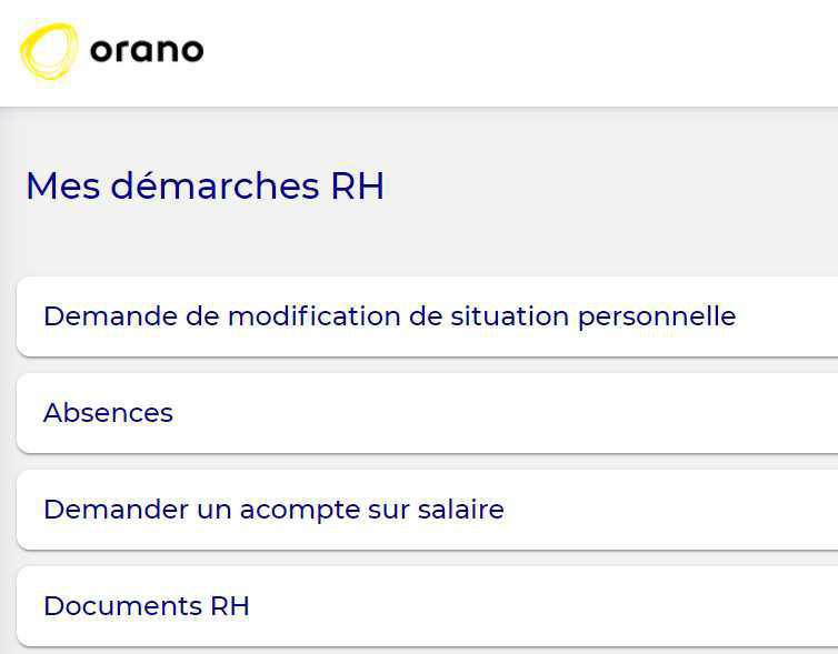 Plateforme RH : Arrêt de travail, acompte, situations...