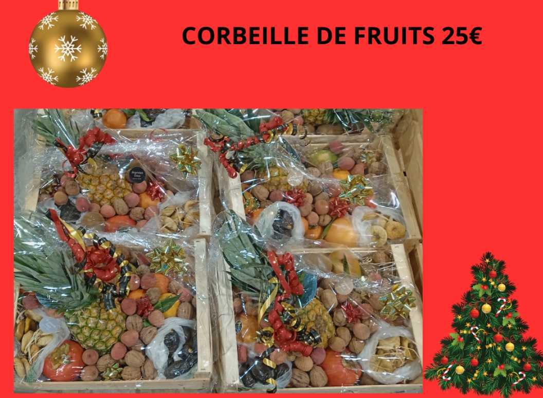 Corbeille Fruits Noël