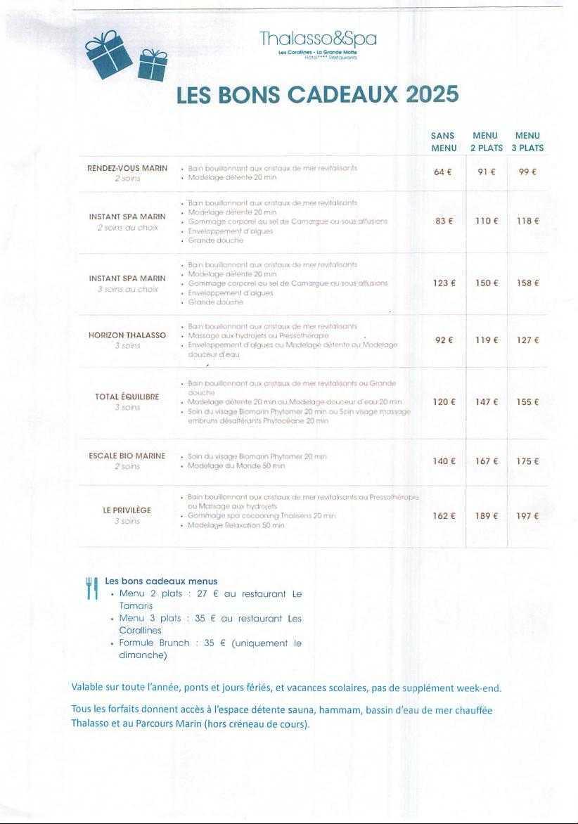 Nouveauté CSE: Thalasso la grande motte les Corallines 