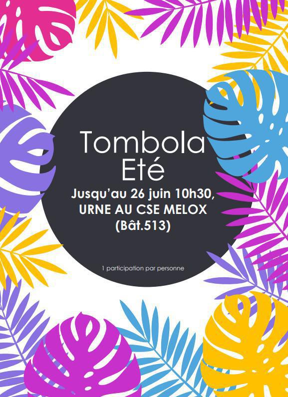 Tombola de l'été 2026 Tombola de l'été 2026