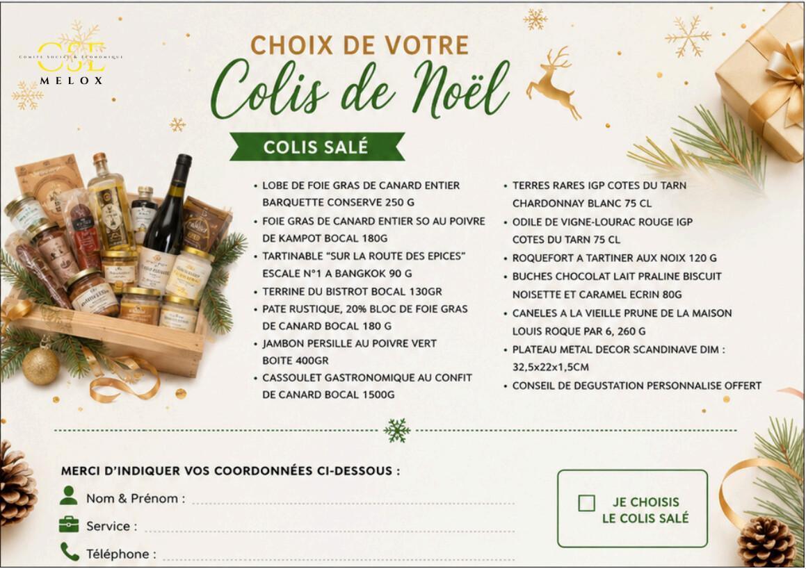 Noël 2026 : Sélection colis