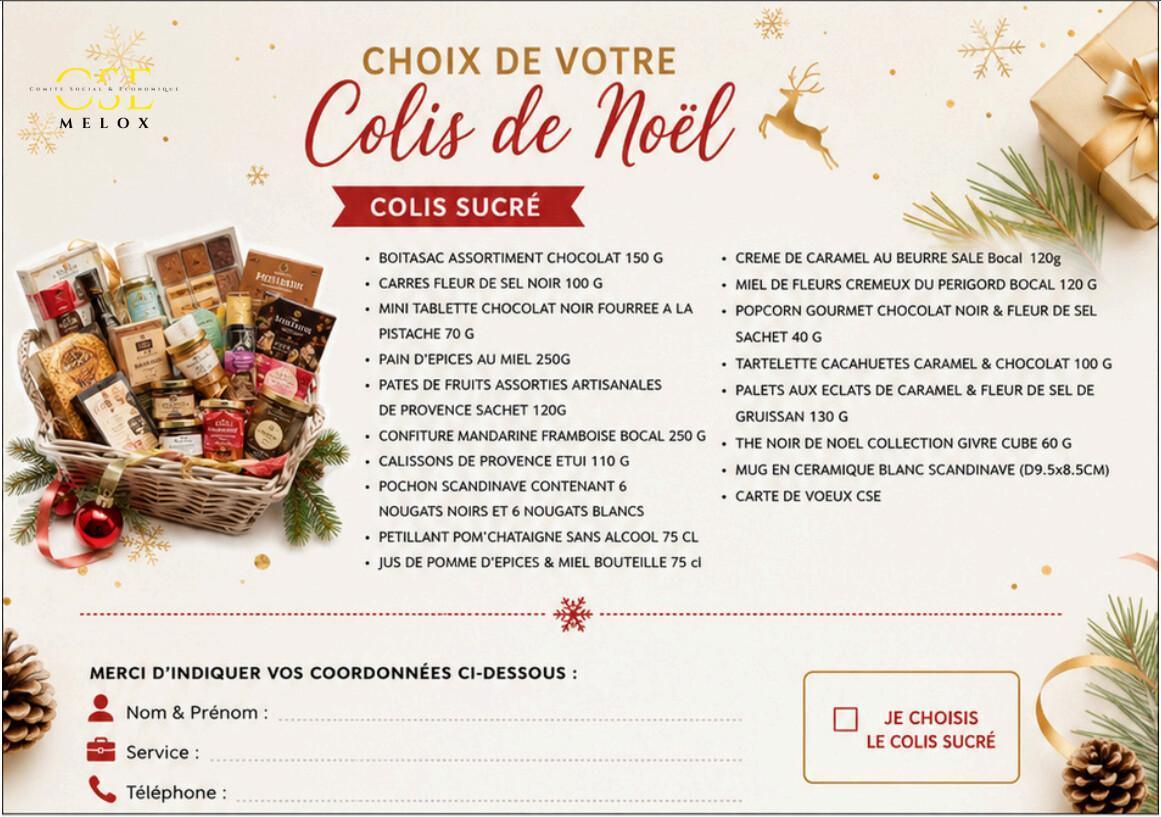 Noël 2026 : Sélection colis