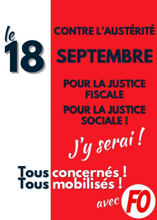 18 Septembre : Tous concernés! Tous mobilisés!