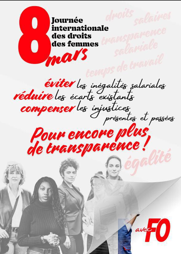 8 mars : Pour encore plus de transparence