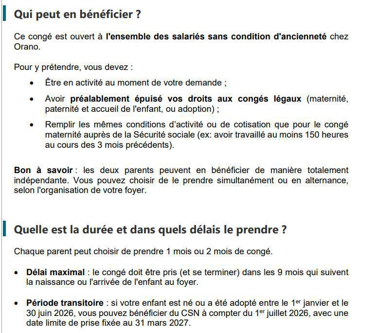 Congé supplémentaire de naissance