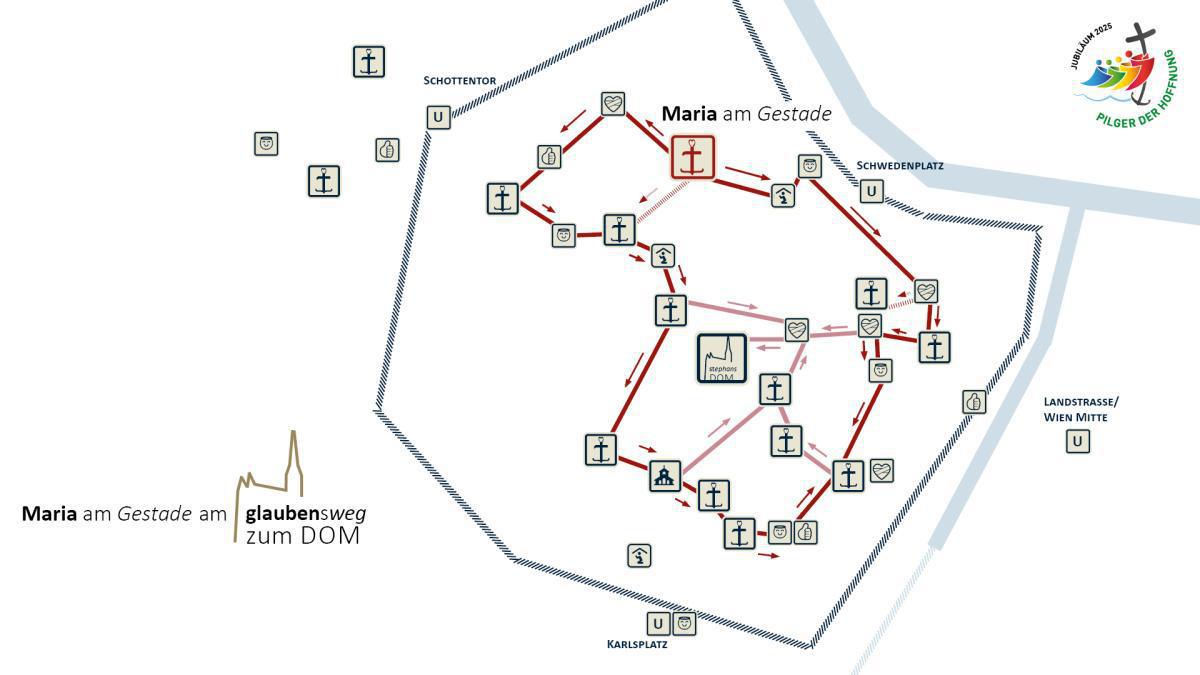 Maria am Gestade: wo der Stadtpatron nie gelebt hat, aber jetzt liegt ...