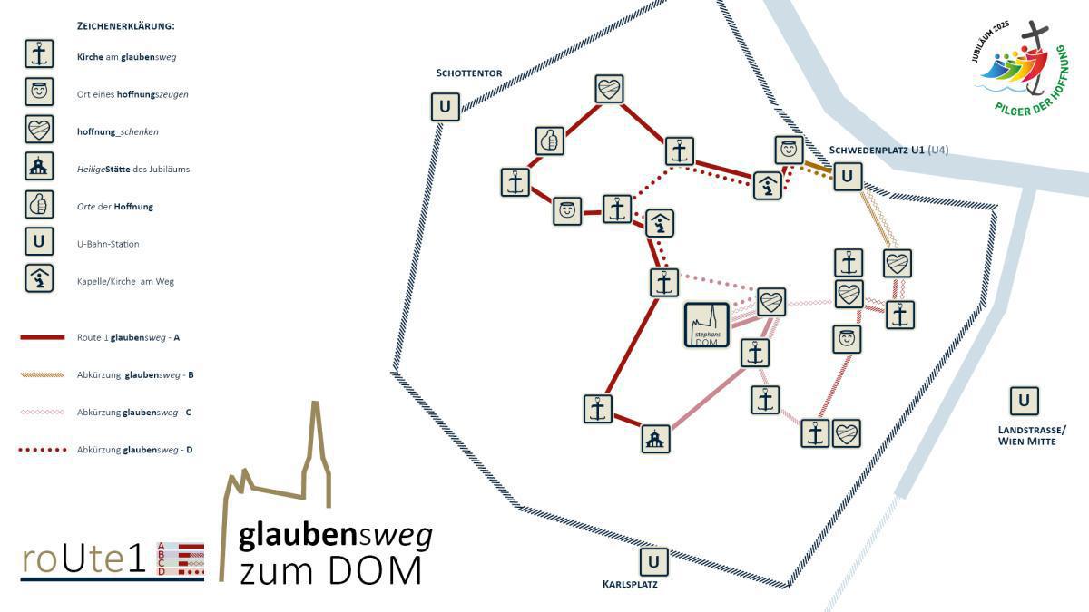 RoUte 1A - "rechtsherum" vom Schwedenplatz zum DOM RoUte 1A - "rechtsherum" vom Schwedenplatz zum DOM