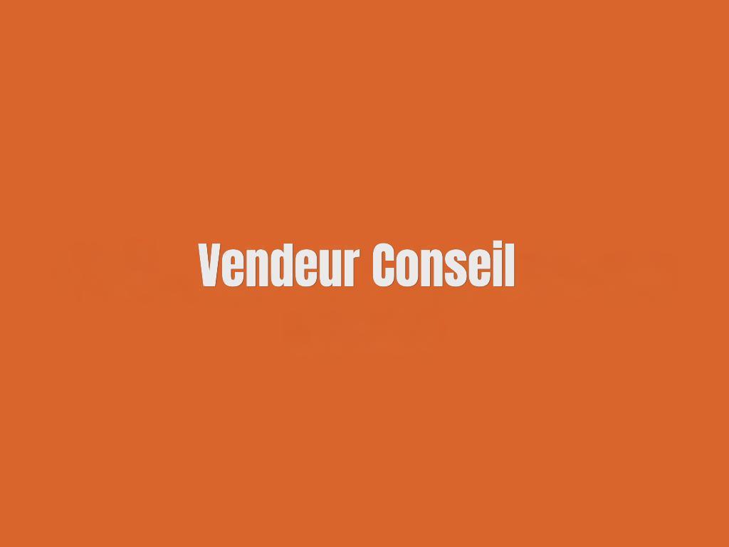 Accord Filière Vendeur Conseil