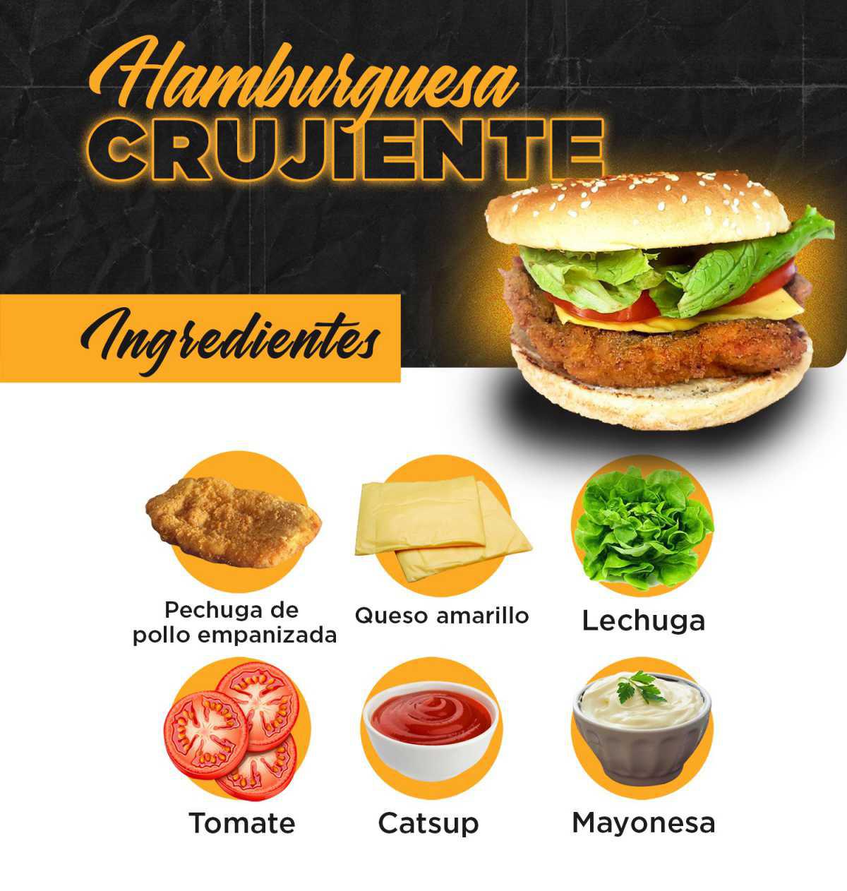 Hamburguesa Crujiente