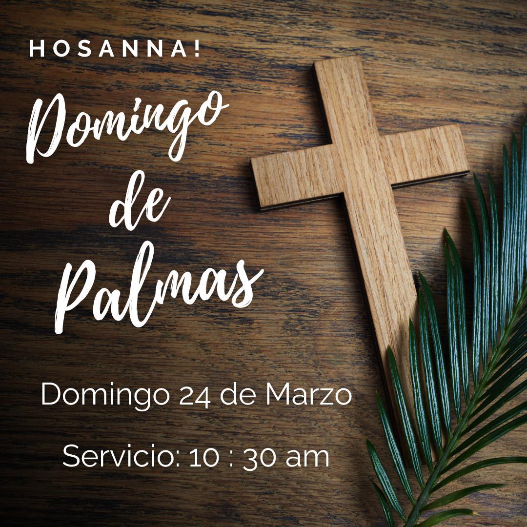 Te esperamos a nuestra Celebracion de Domingo de Palmas