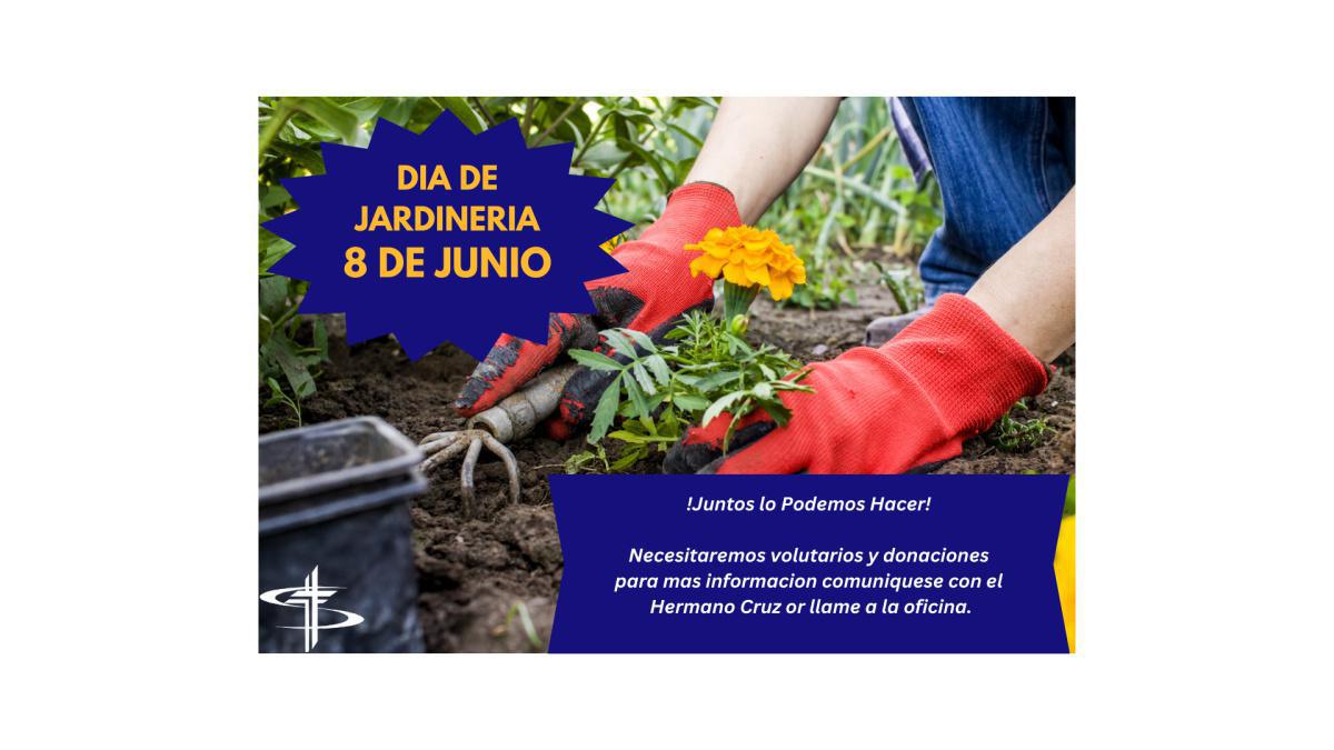 Dia de Jardineria, 8 de JUNIO! Juntos lo podemos hacer!