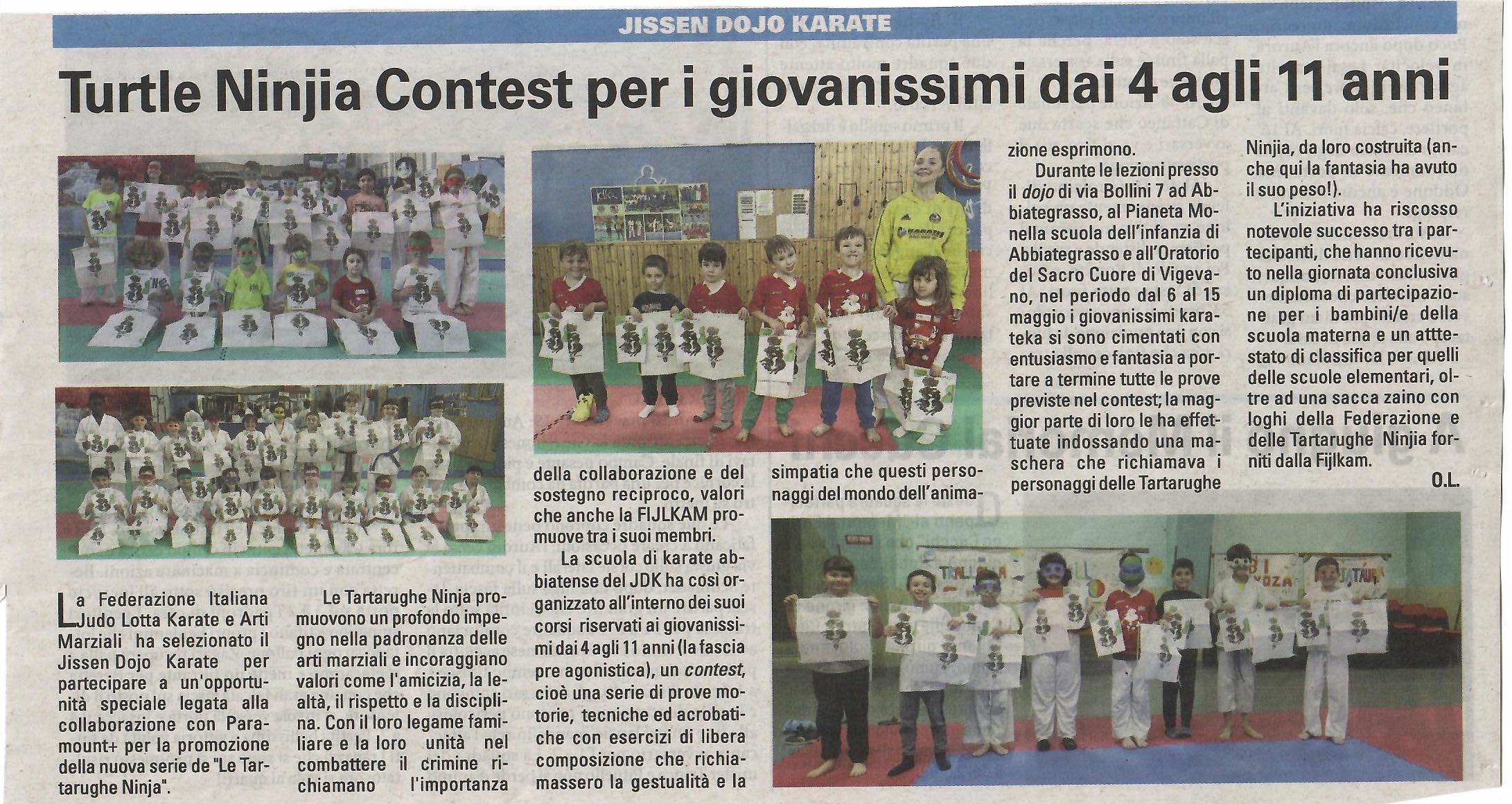 articolo libertè Turtle ninjia contest del 24 maggio 2024