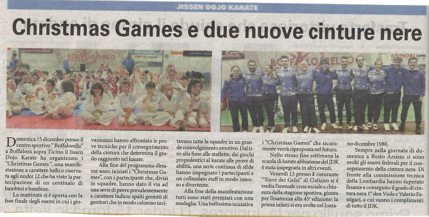 ARTICOLO LIBERTA' CHRISTMAS GAMES DEL 20 DICEMBRE 2024