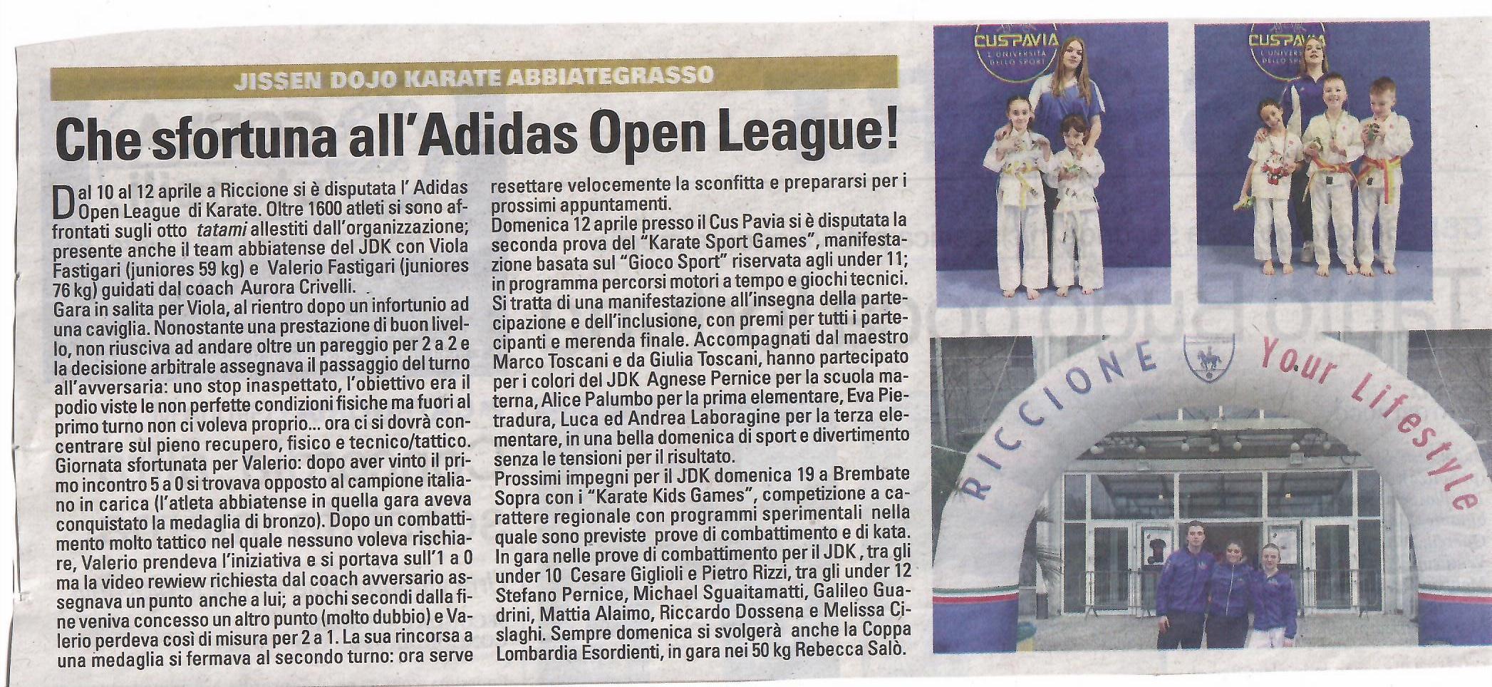 articolo libertà open league riccione del 17 aprile 2026