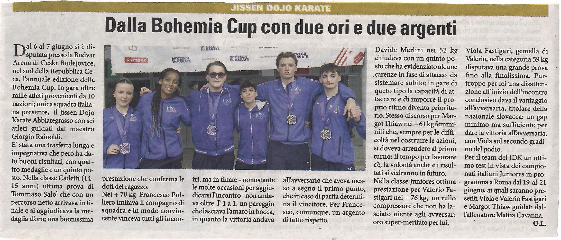 articolo libertà bohemia cup del 12 giugno 2026