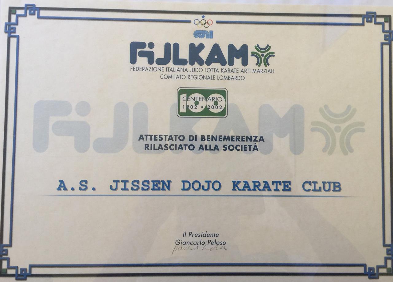 Diploma Benemerenza Società
