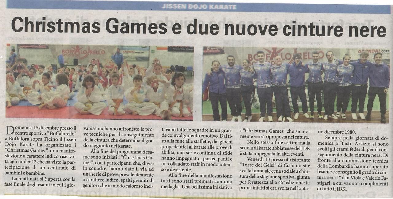 ARTICOLO LIBERTA' CHRISTMAS GAMES DEL 20 DICEMBRE 2024