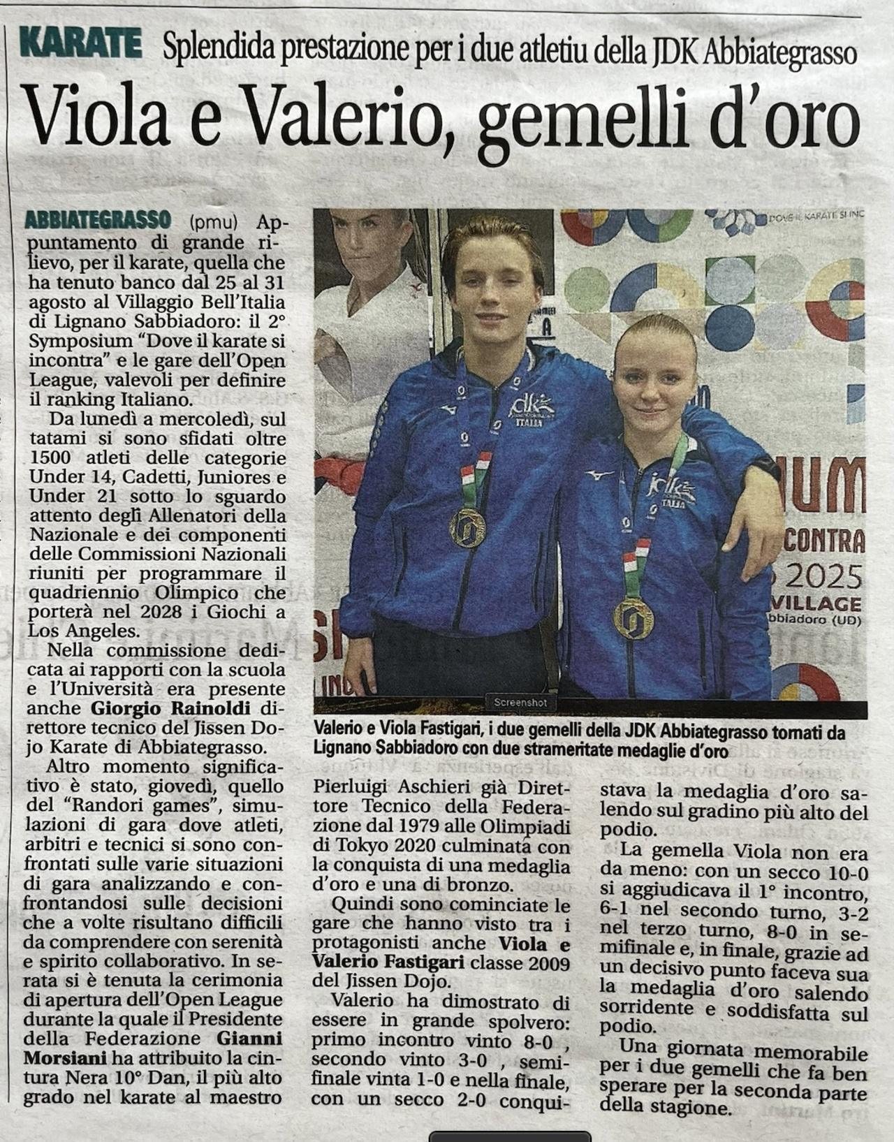 articolo settegiorni open league lignano sabbiadoro del 06:09:2025