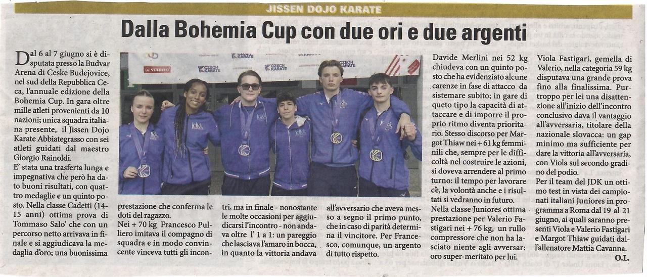 articolo libertà bohemia cup del 12 giugno 2026