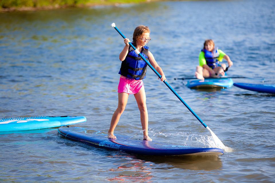 Paddleboarding the River