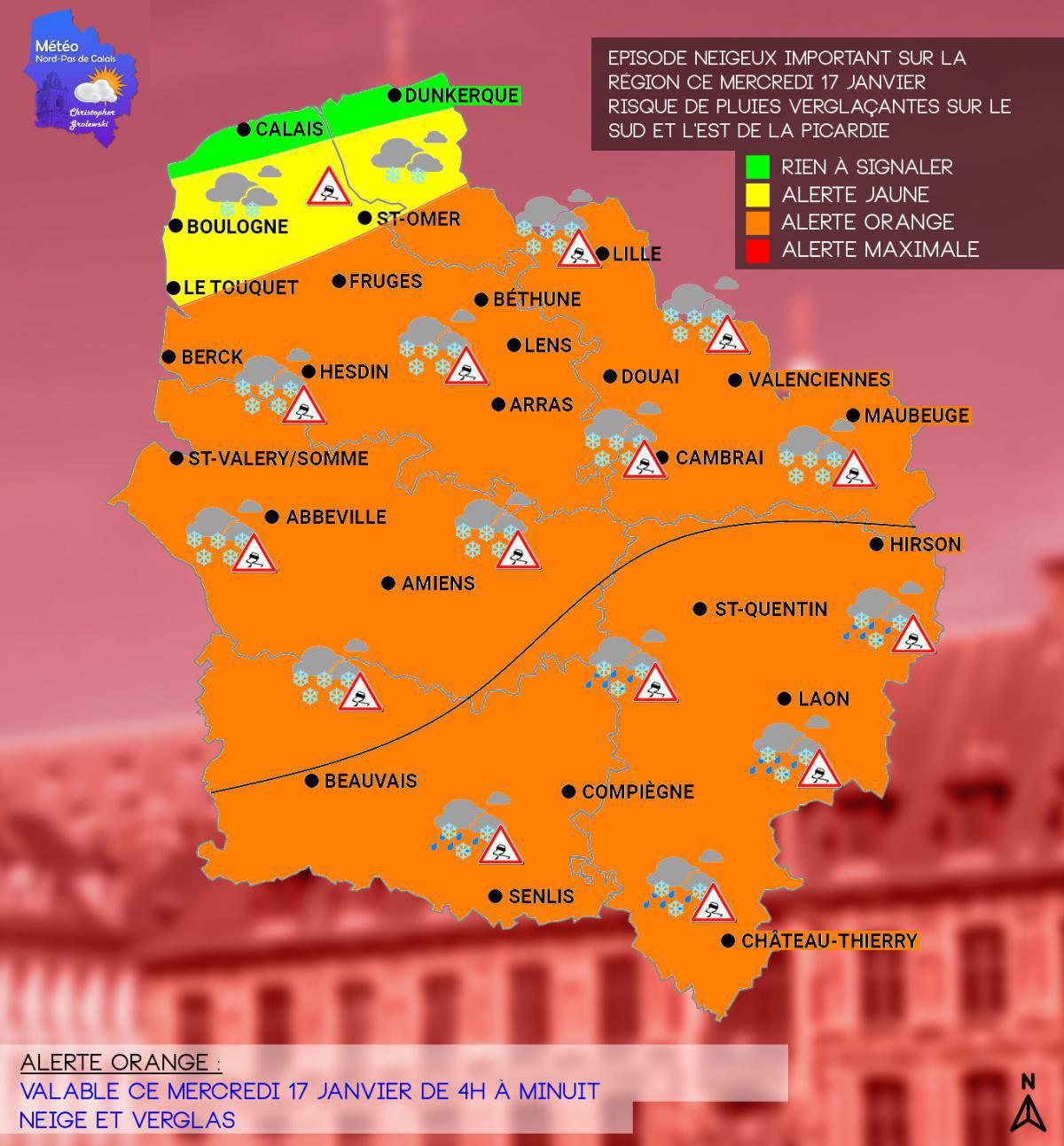 Alerte Orange Neige et verglas