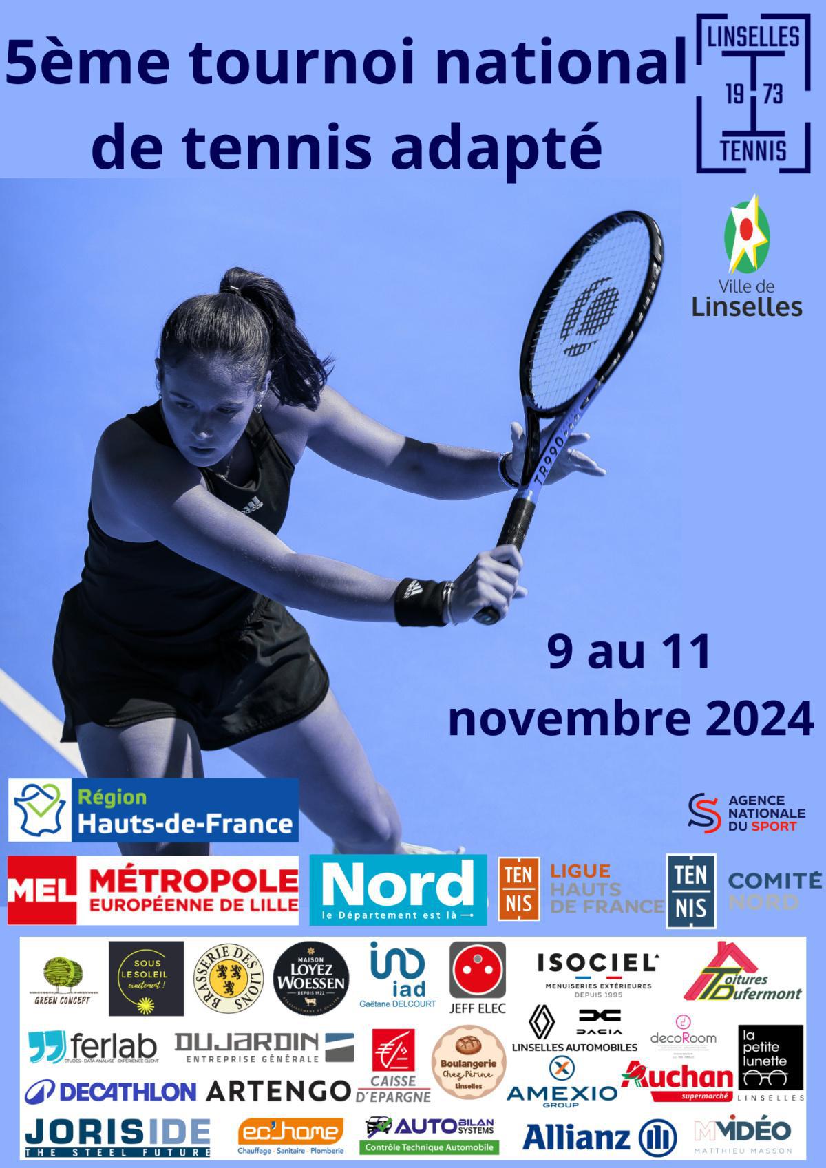 5ème tournoi National de Tennis Adapté à Linselles