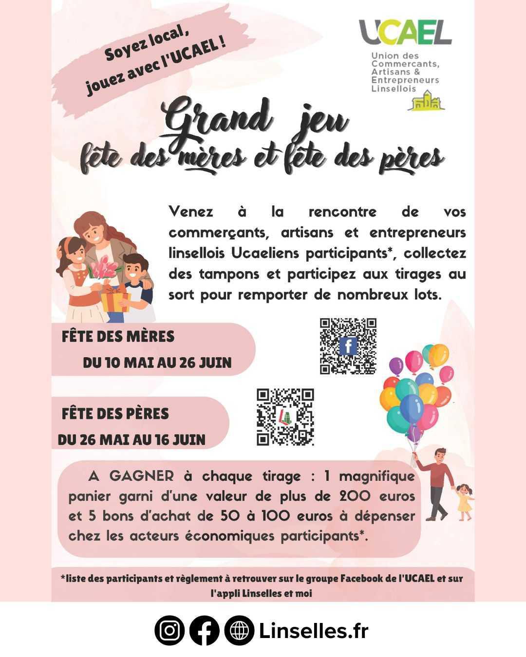 L'UCAEL organise un jeu pour la Fête des Mères et la Fête des Pères