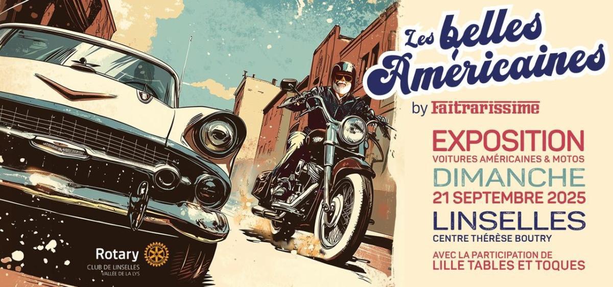 Les Belles Américaines, la grande expo de voitures et motos américaines de retour ce dimanche 21 septembre à Linselles
