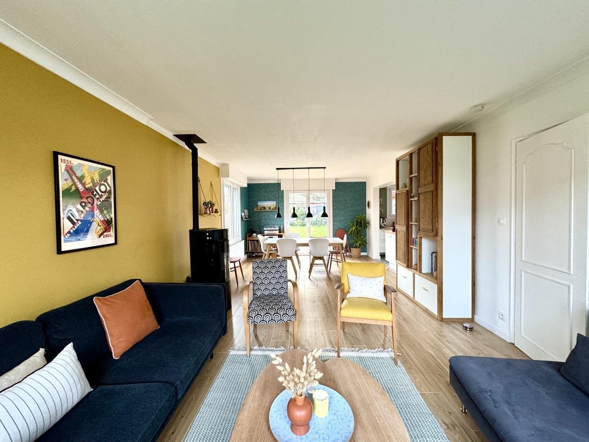 Semi indiv. 4ch, jardin gge et véranda 415 000 Euros FAI