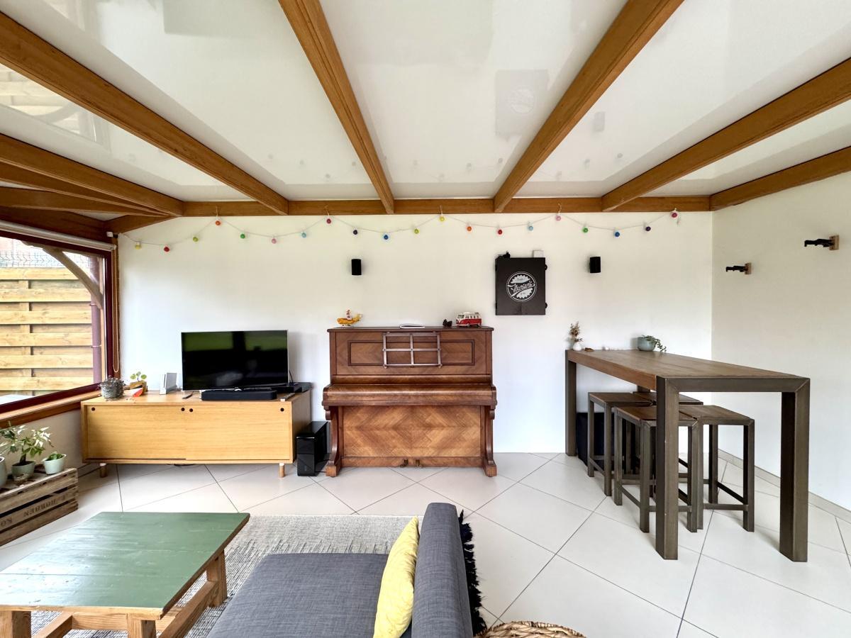 Semi indiv. 4ch, jardin gge et véranda 415 000 Euros FAI