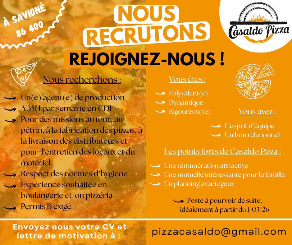 Offre d'emploi Savigné