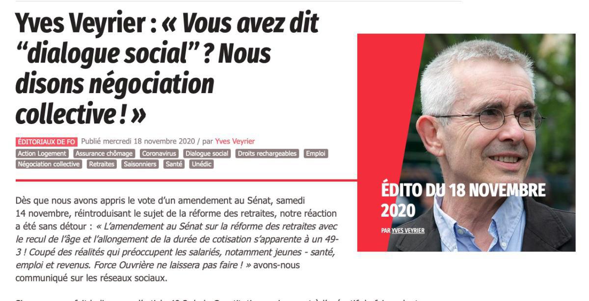 Vous avez dit dialogue social ? Nous disons négociation collective !